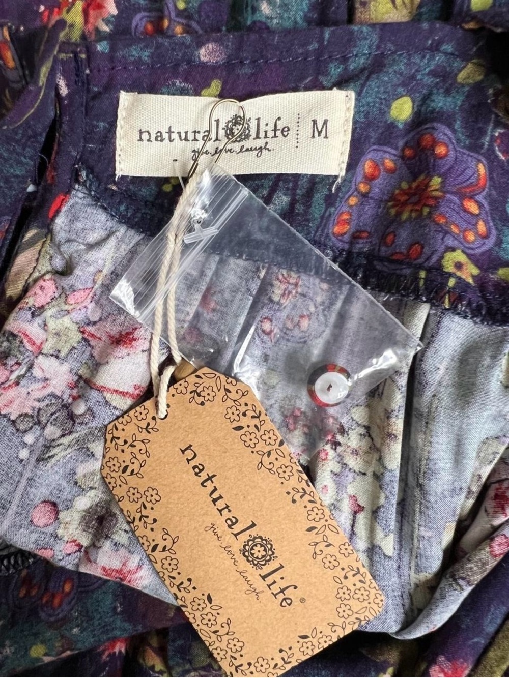 NWT Natural Life Halle Printed Halter Maxi Dress - Picture 5 of 8